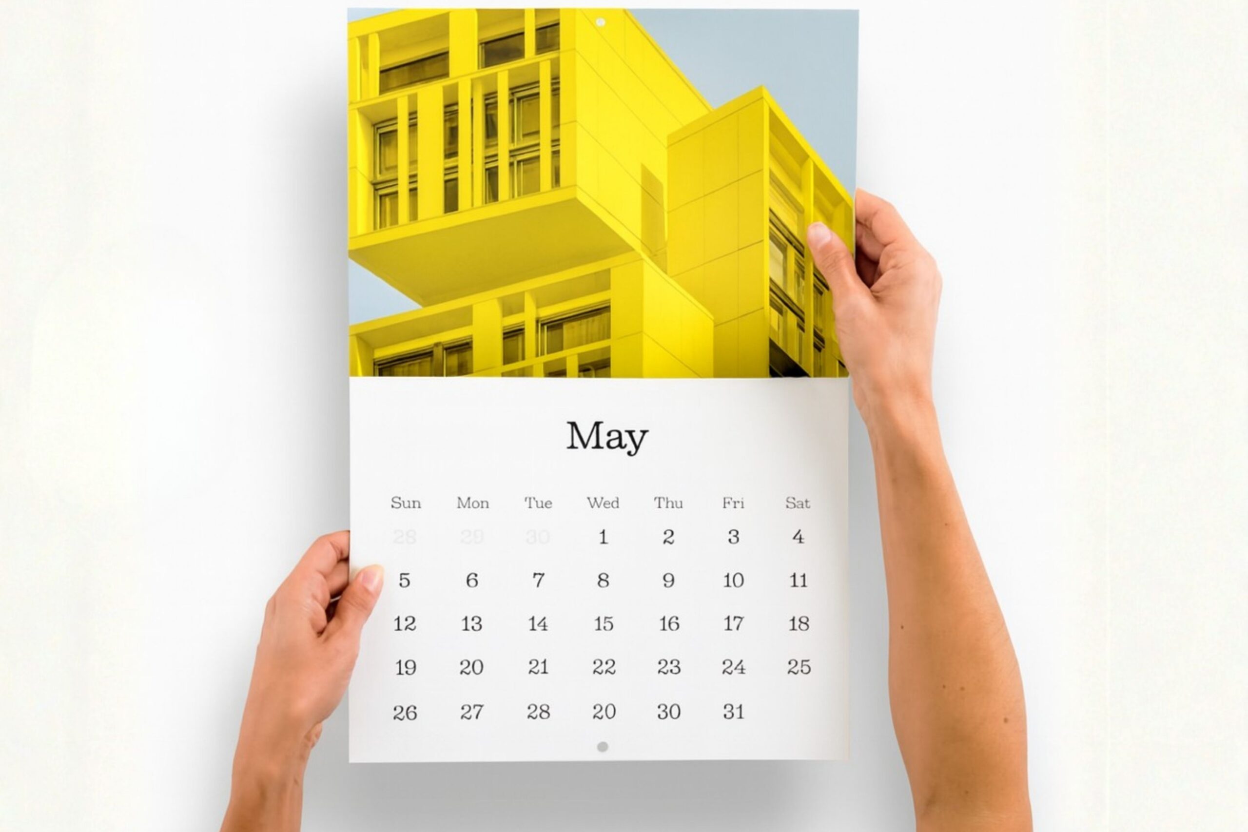 saddle-stitched-calendar-yellow real estate