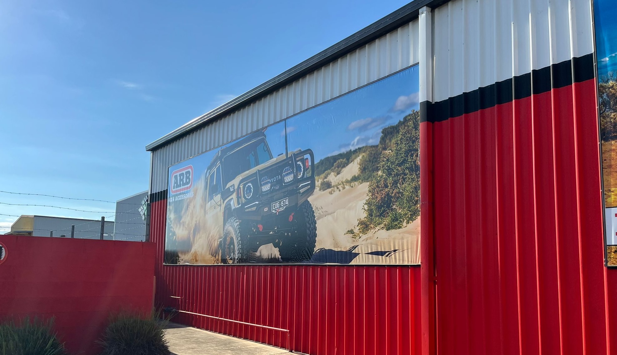 Signage outside a factory that Brandset printed and installed